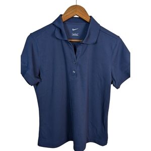 Nike Women's Navy Blue Golf Polo Tee Shirt NEW!